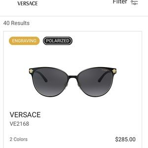 Never worn black/grey Versace VE2168 Sunglasses